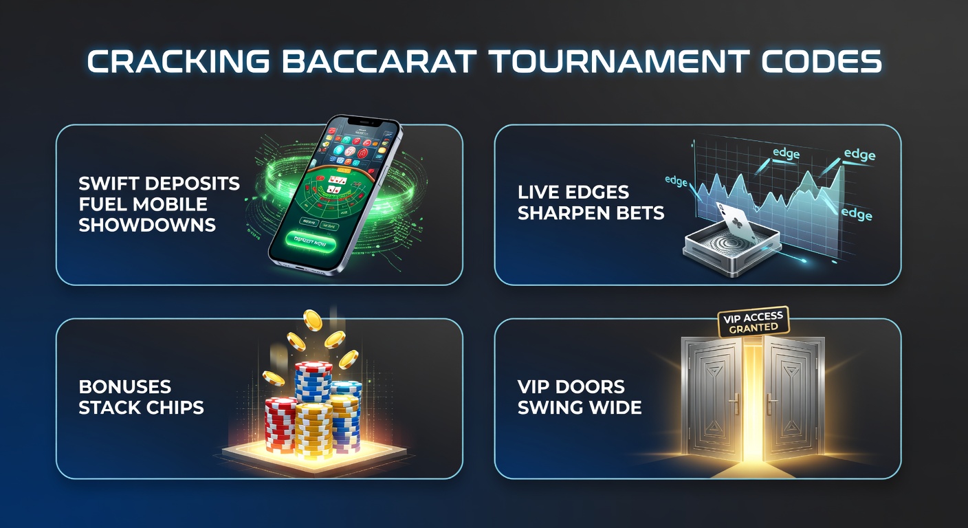 Spieler am Smartphone in einem intensiven Baccarat-Turnier, mit schnellen Einzahlungen und Live-Streams im Hintergrund