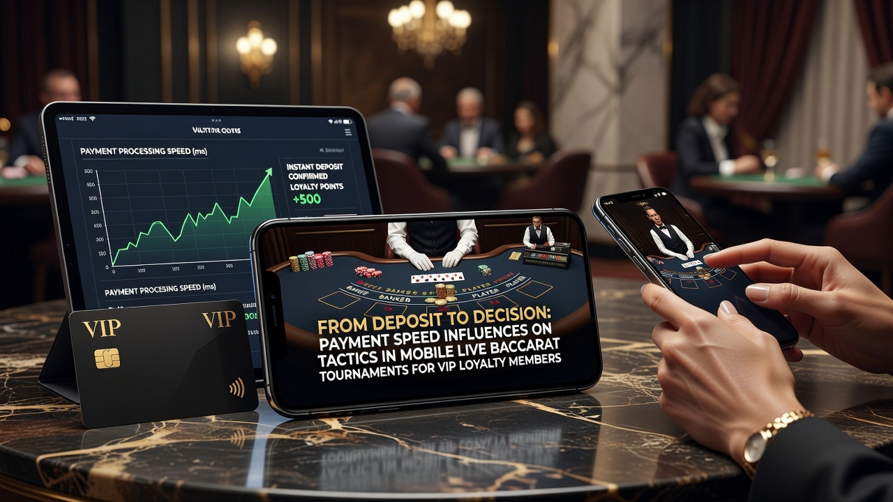Mobile Live Baccarat Turnier mit VIP Spielern und schneller Einzahlungsbestätigung auf dem Smartphone