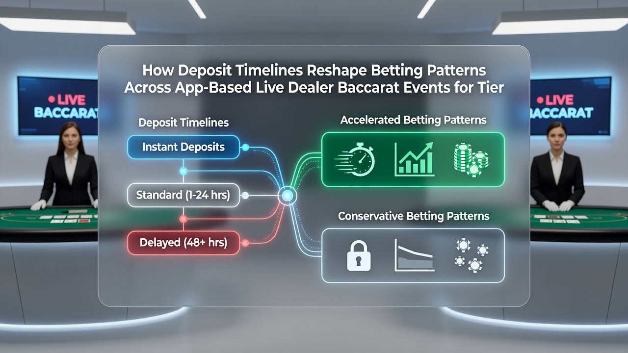 Grafische Darstellung von Wettmustern und Einzahlungszeitleisten in Live-Baccarat-Apps