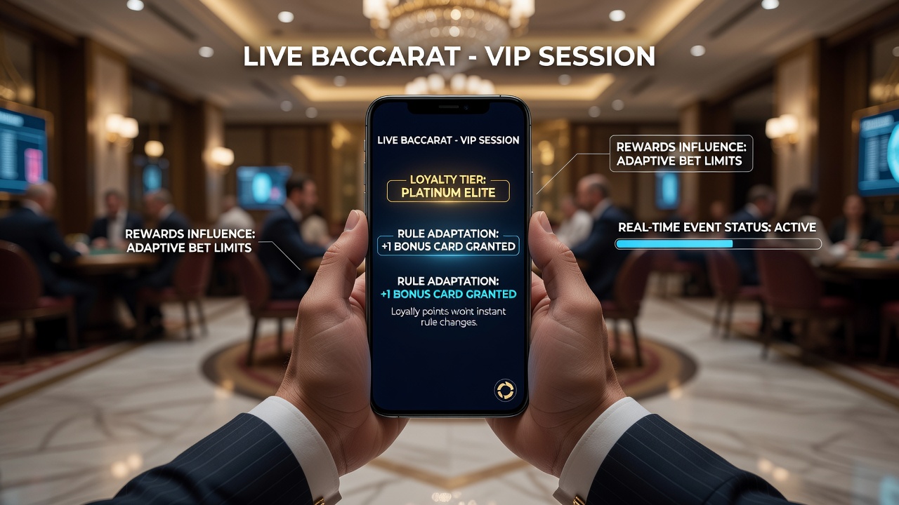Mobile Baccarat Events mit VIP-Belohnungsstrukturen und Regelvariationen