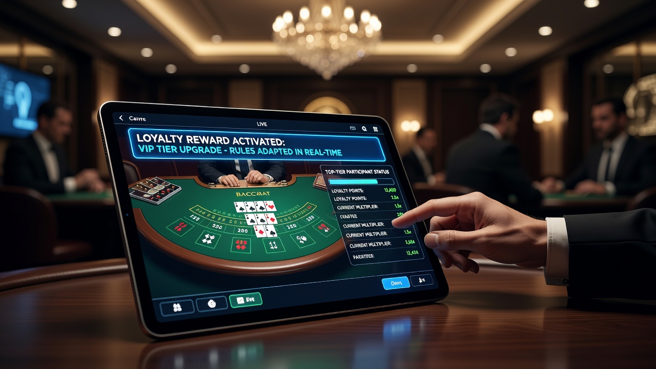 Darstellung von Regeländerungen in Live-Baccarat-Turnieren für Premium-Spieler